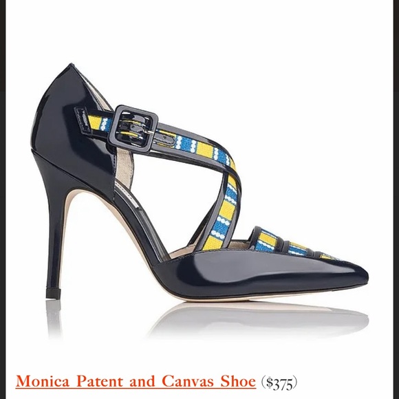 Laura Bailey for LK Bennett Patent/Canvas Pump 8.5 - Picture 11 of 13
